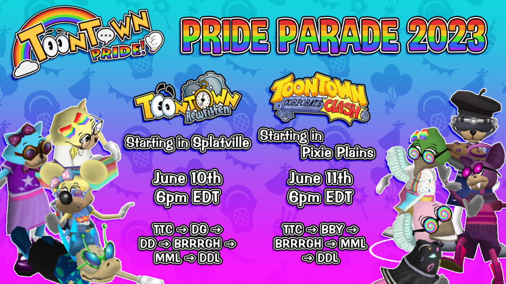 Meet in Splatville on June 10th  at 6 PM EDT for a Pride Parade.
