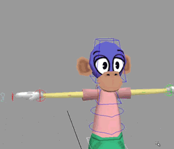 Using the Toon rig controls to wave 'Goodbye!'