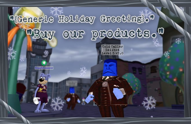 Generic Holiday Greeting from the Cold Callers. Buy more products from Cogs, Inc.