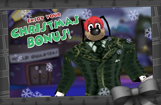 Lord Lowden Clear in Donald's Dreamland. 'Enjoy Your Christmas Bonus!'