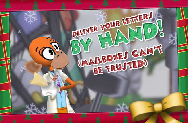 Doctor Surlee with his letter to the Toon Council 'Deliver Your Letters By Hand! (Mailboxes Can't Be Trusted)'
