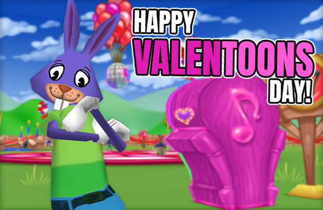 Lil Oldman stands grudgingly at a ValenToons Day party.