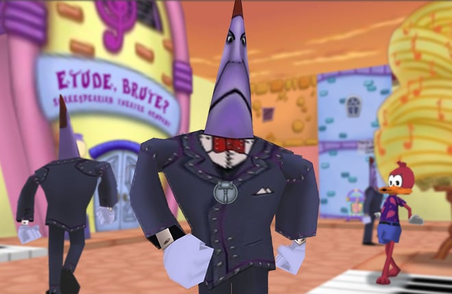 Backstabbers invade the area outside of Etude Brute in Minnie's Melodyland.