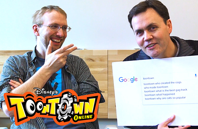 Toontown Online Developers, Jesse Schell and Shawn Patton of Schell Games, take the Autocomplete Challenge!