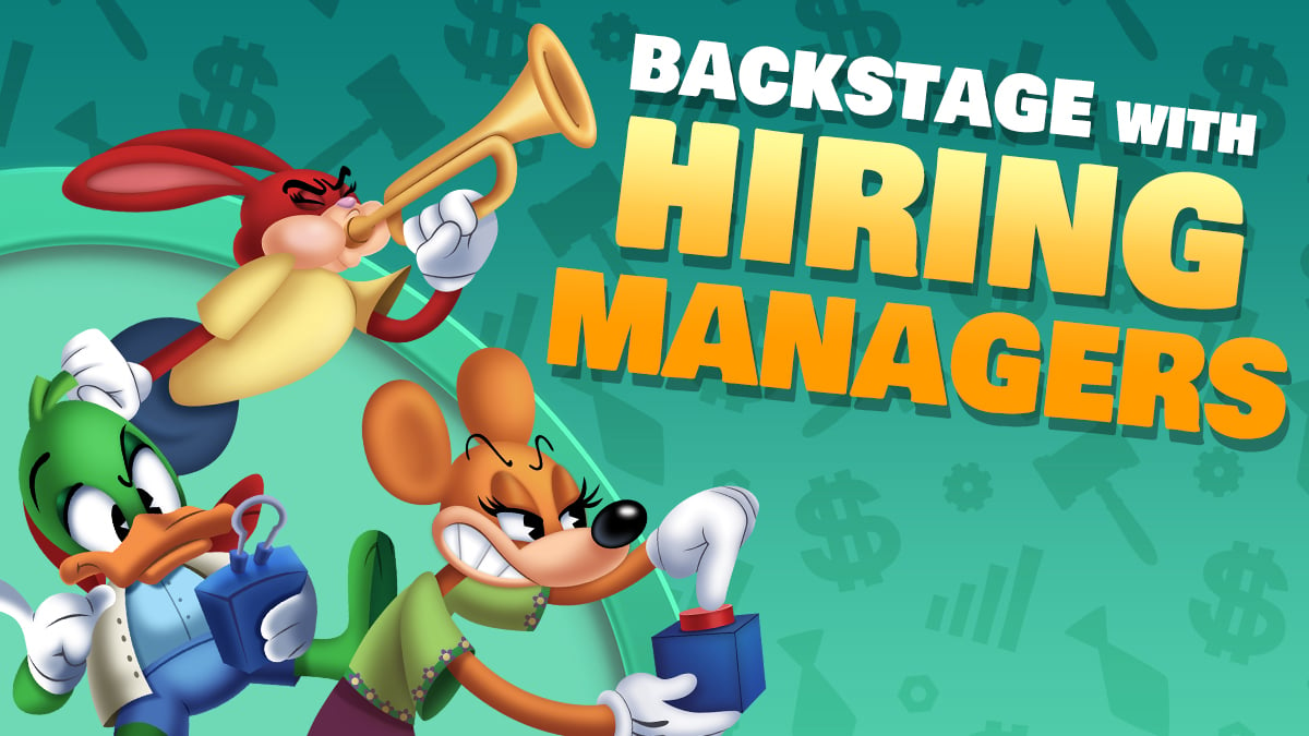 Image: Backstage with Hiring Managers!