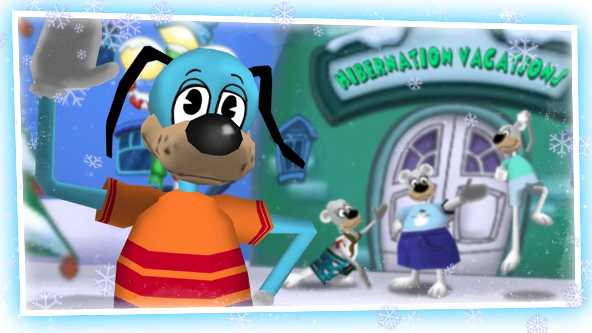 Image: Flippy outside Hibernation Vacations with Paula Behr