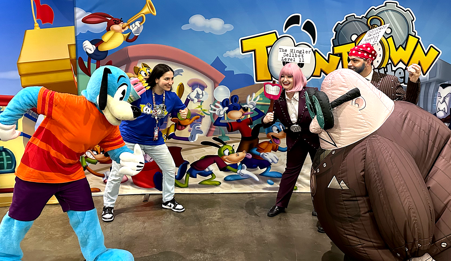 Toons and Cogs battle it out!