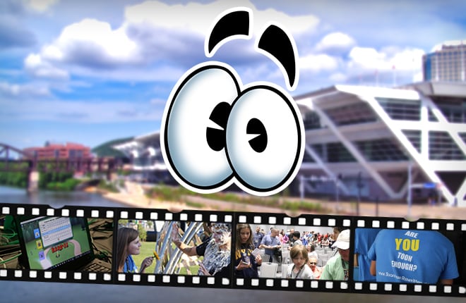 Toontown Teaser with David L. Lawrence Convention Center in the background