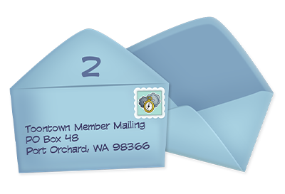 Address the second envelope to our mailer program location.
